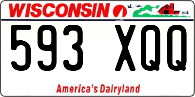 WI license plate 593XQQ
