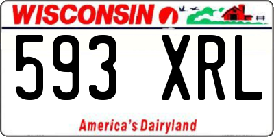 WI license plate 593XRL