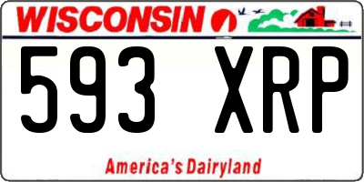 WI license plate 593XRP