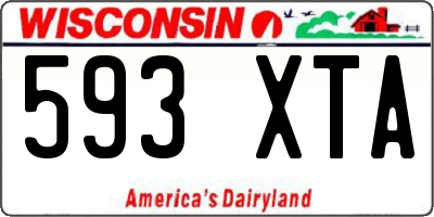 WI license plate 593XTA