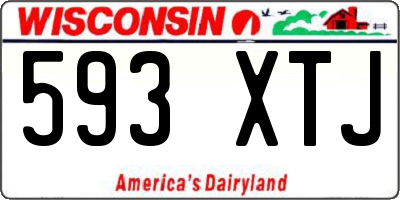 WI license plate 593XTJ