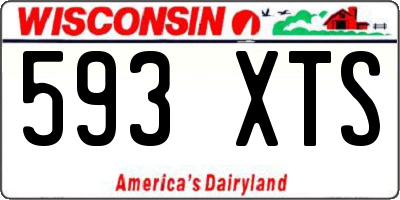 WI license plate 593XTS