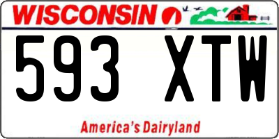 WI license plate 593XTW