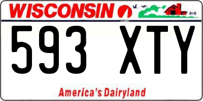 WI license plate 593XTY