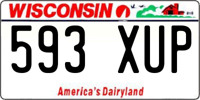 WI license plate 593XUP
