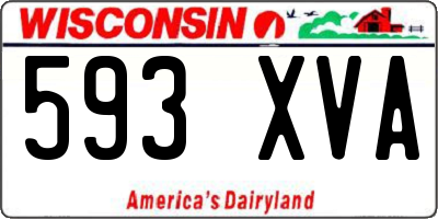 WI license plate 593XVA