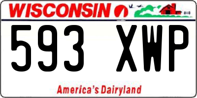 WI license plate 593XWP