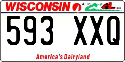 WI license plate 593XXQ
