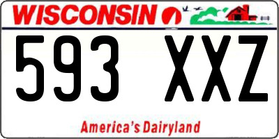 WI license plate 593XXZ