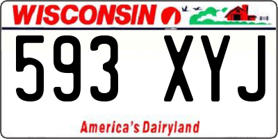 WI license plate 593XYJ