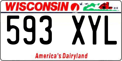 WI license plate 593XYL