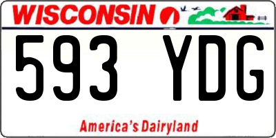WI license plate 593YDG