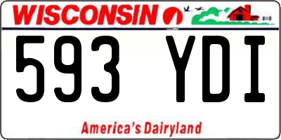 WI license plate 593YDI