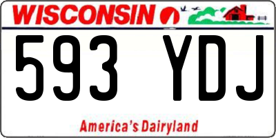 WI license plate 593YDJ