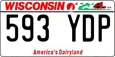 WI license plate 593YDP