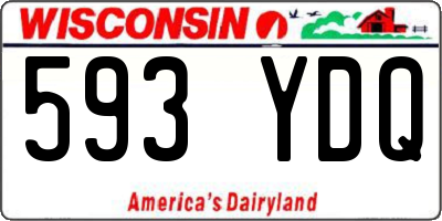 WI license plate 593YDQ