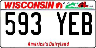 WI license plate 593YEB