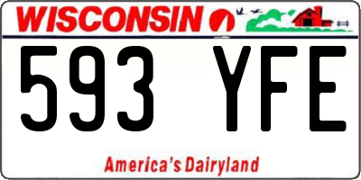 WI license plate 593YFE