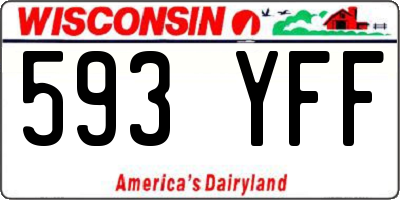 WI license plate 593YFF