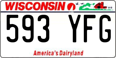 WI license plate 593YFG