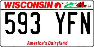 WI license plate 593YFN