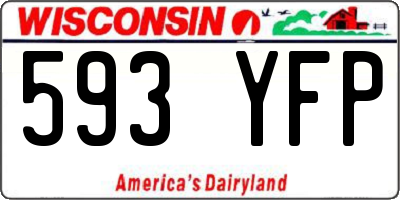 WI license plate 593YFP