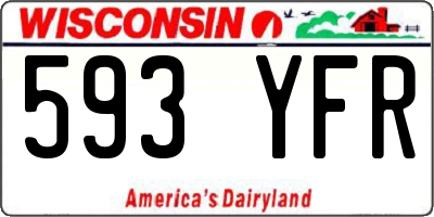 WI license plate 593YFR