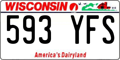 WI license plate 593YFS