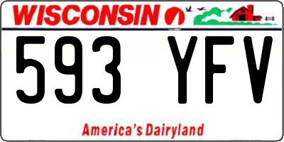 WI license plate 593YFV
