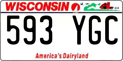 WI license plate 593YGC