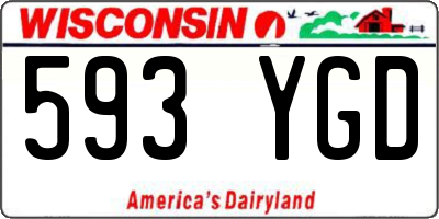 WI license plate 593YGD