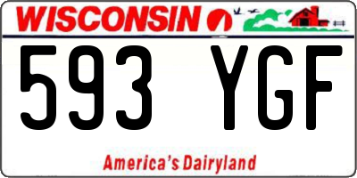 WI license plate 593YGF