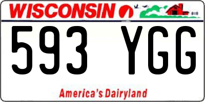 WI license plate 593YGG