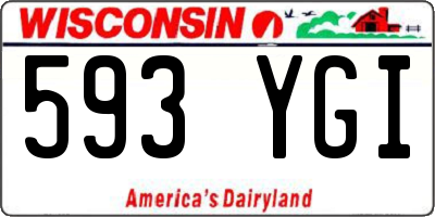 WI license plate 593YGI