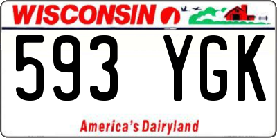WI license plate 593YGK
