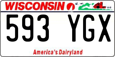 WI license plate 593YGX
