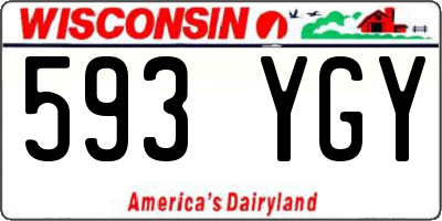 WI license plate 593YGY