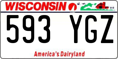 WI license plate 593YGZ
