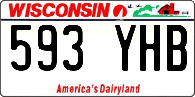 WI license plate 593YHB