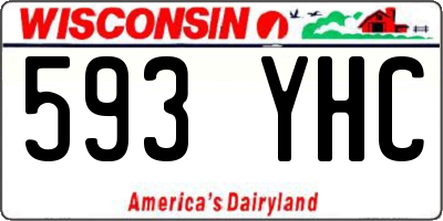 WI license plate 593YHC