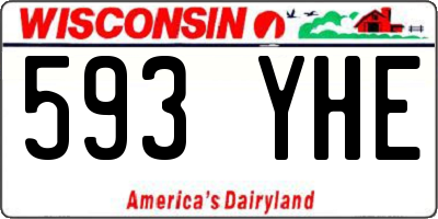 WI license plate 593YHE