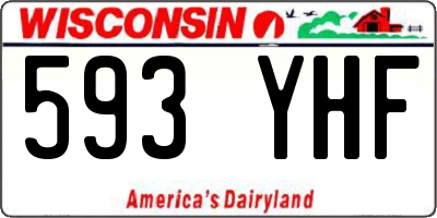 WI license plate 593YHF