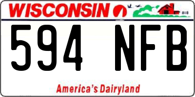 WI license plate 594NFB