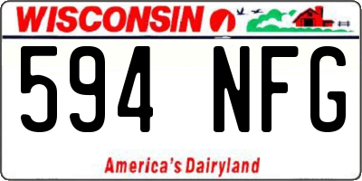 WI license plate 594NFG