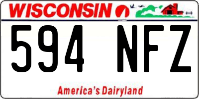 WI license plate 594NFZ