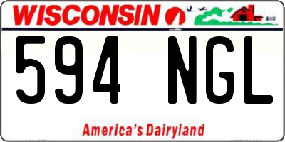 WI license plate 594NGL