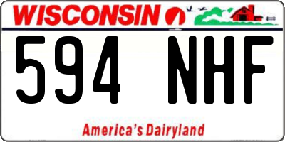 WI license plate 594NHF