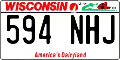 WI license plate 594NHJ