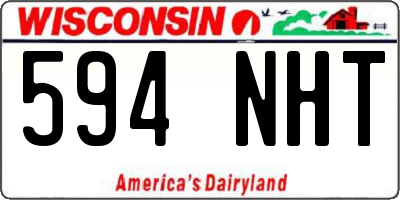 WI license plate 594NHT