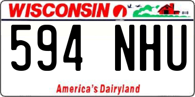 WI license plate 594NHU